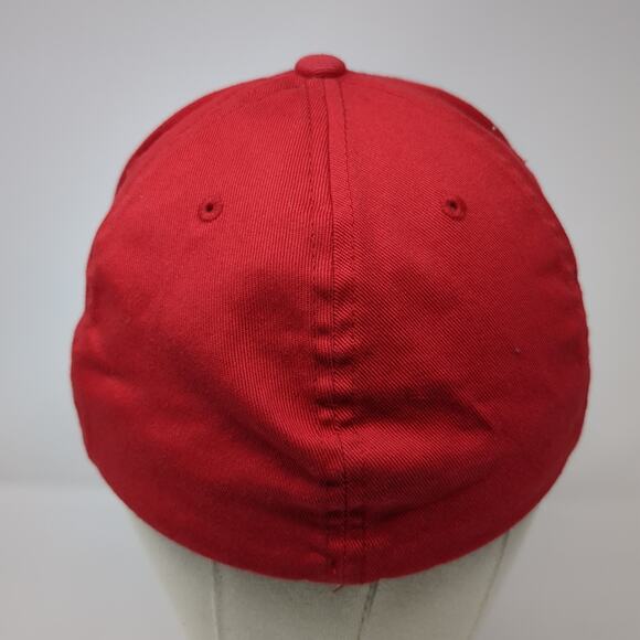 DC Logo Fitted Baseball Cap Multicolor Medium Embroidered Vented Holes Flexfit - Picture 6 of 10